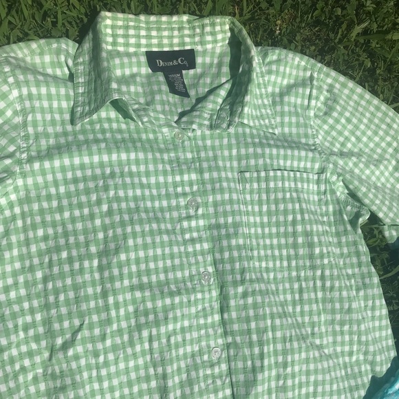 Denim&co Set of 2 Seersucker tops - Picture 3 of 5